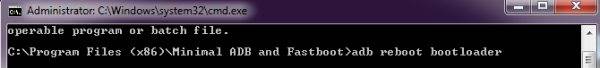 adb reboot bootloader
