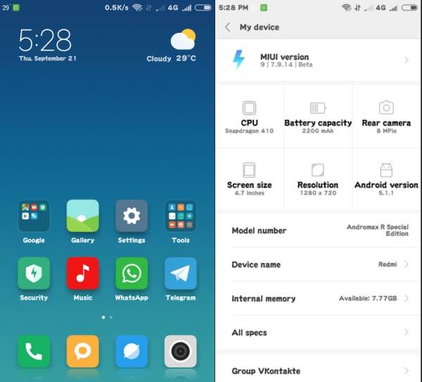 How To Install MIUI 9 On Lenovo Vibe C 1