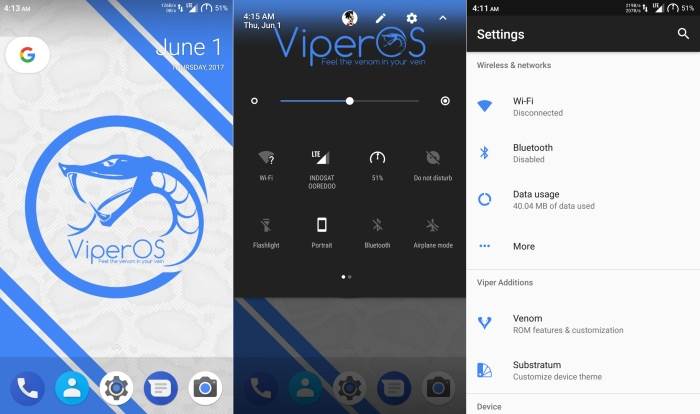 Install Latest ViperOS Android 7.1.2 Nougat Custom ROM on Moto X Play 2