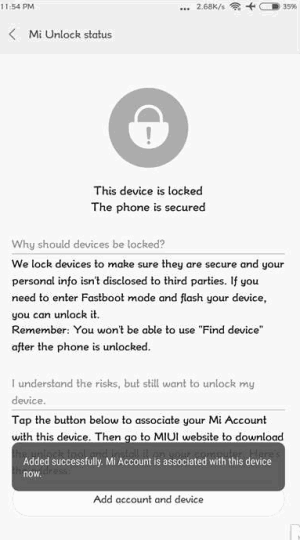 Mi Unlock Status Xiaomi Redmi 6 / 6A / Pro