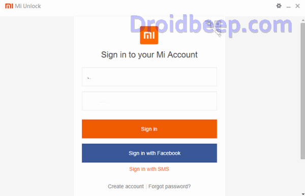 sign mi account