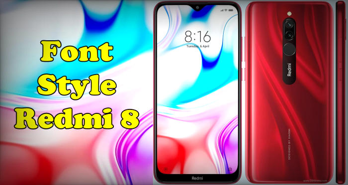 How To Change Redmi 8 Font Style Easy and Free 1