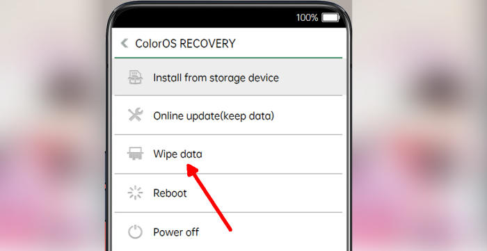 Hard reset Oppo A5 2020 via Recovery