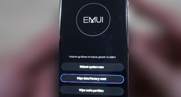 Reset reset Huawei P20 Lite from Recovery