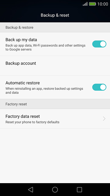 Honor Bee 2 Backup and Reset