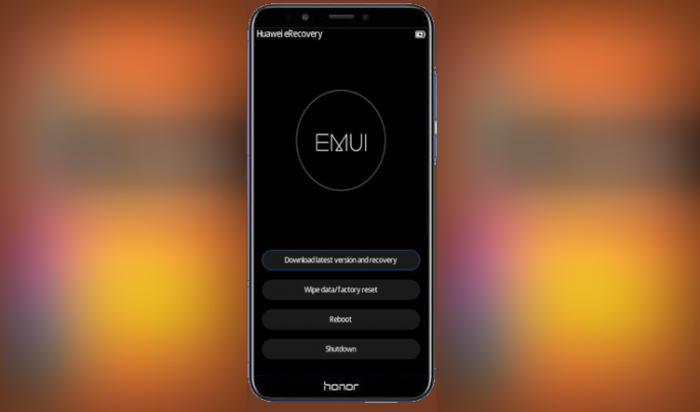 Hard reset Huawei P20 via Recovery