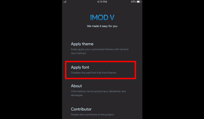 Change Font Vivo Y19 With iMod V