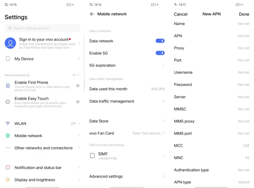 How to Set APN Vivo Phone for Internet Access