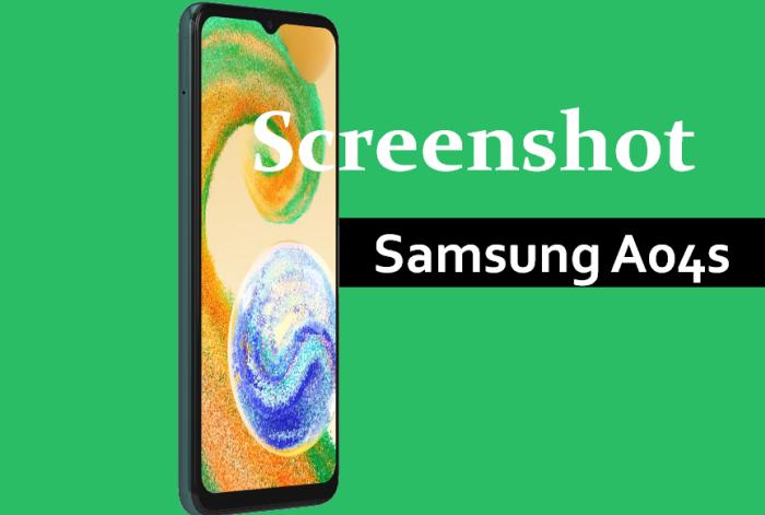 How to Take Screenshots on Samsung A04s 1