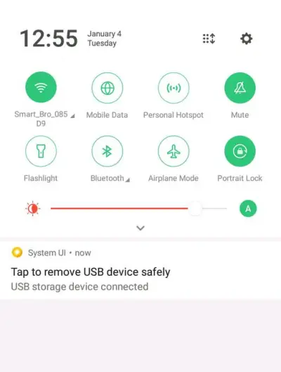 Unmount USB OTG Safely