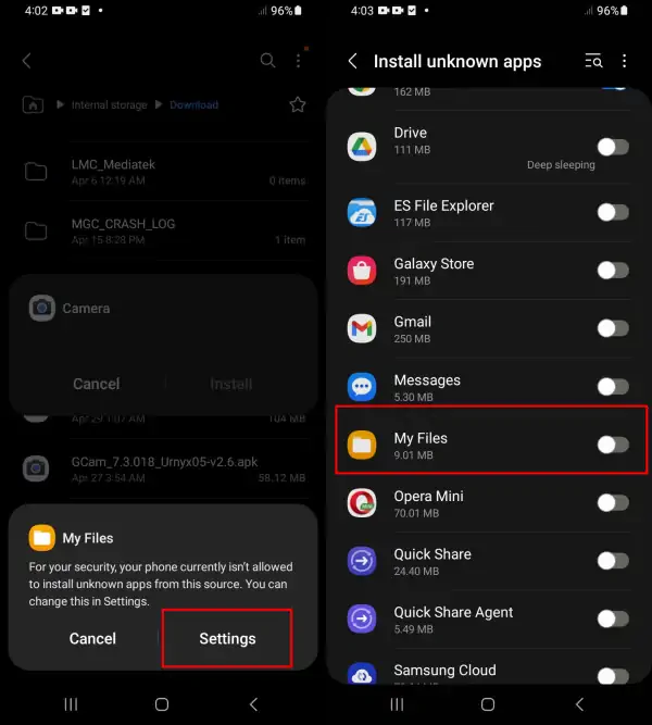 Click on Gcam Apk