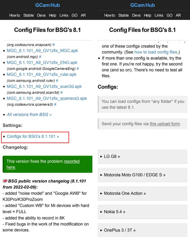 Download Configs File For Google Camera Samsung A52